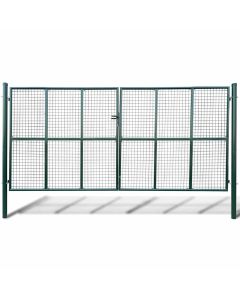 vidaXL puerta de jardín de malla 400x200 cm