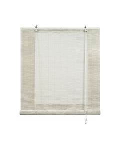Estor de bambú, estor enrollable de bambú natural blanco, 150 x 175cm