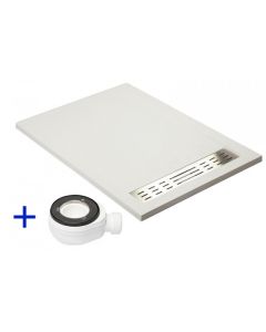 Plato de ducha premium blanco ral 9003  80x150