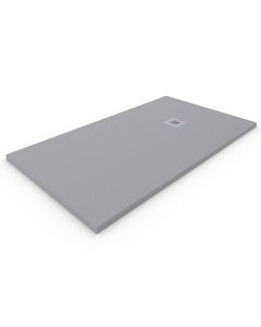 Plato de ducha resina extraplano. Gris claro ral: 7037 90x100cm