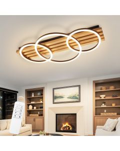 Nettlife lámpara de techo LED marrón 8.8x70