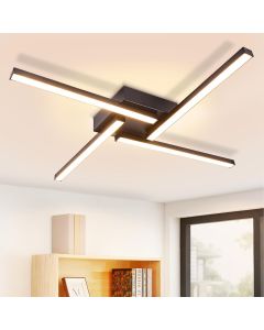 Nettlife plafón LED blanco 24w diseño moderno 3000k blanco cálido