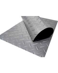 Suelo PVC| 100% PVC| estrias gris| 1mm| 140x300cm