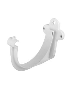 Soporte de canalón de pvc curvo blanco 125 mm
