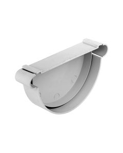 Tapara bajada de canalón de pvc curvo blanco 120 mm