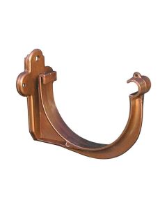 Soporte de canalón de pvc curvo cobre 125 mm