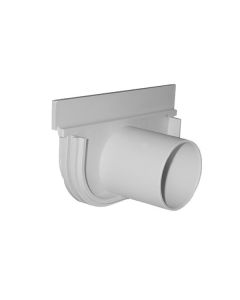 Tapa y descarga baja ø 50 x 100 mm gris