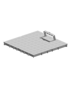 Tapa arqueta con asa de pvc 30 x 30 cm