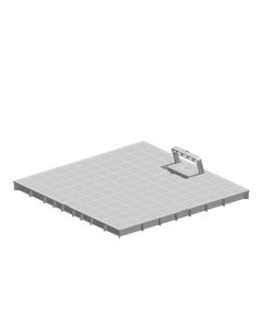 Tapa arqueta con asa de pvc 40 x 40 cm