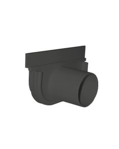 Tapa y descarga baja ø 50 x 100 mm negro
