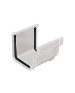 Unión canalón de cornisa pvc blanco