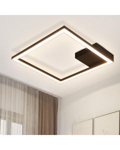 Nettlife lámpara  LED blanco cálido lámpara de pasillo moderna negra 12w