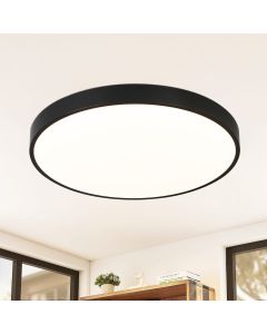 Nettlife panel LED plafón baño redondo plano negro 17w 4000k 28*2.5cm