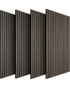 4 paneles de pared aspecto de madera 120x60x2,1 cm, roble gris