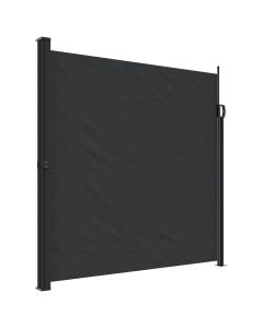 vidaXL toldo lateral retráctil negro 200x600 cm