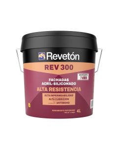 Pintura blanca de fachadas 4L Revet&oacute;n