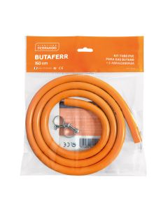 Goma de butano con abrazadera 1,5m
