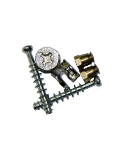 Enganche excéntrico aglomerado 16mm MD 10uds