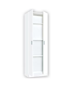 Armario multiusos 2 puertas blanco 180x59x37 cm