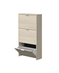 Mueble zapatero roble 3 puertas para 18 pares