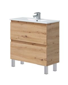 Mueble de baño Thea color roble 80x37cm