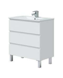 Mueble de ba&ntilde;o Thea color blanco 80x45cm