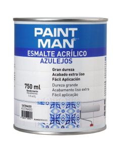Esmalte acrílico azulejos satinado blanco paintman 750 ml