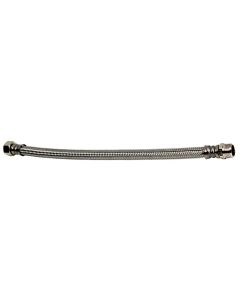 Latiguillo acero inox m 1/2" - h 3/8" 20 cm