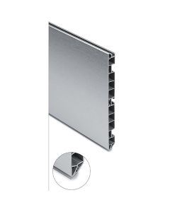 Zócalo PVC color aluminio 240 cm