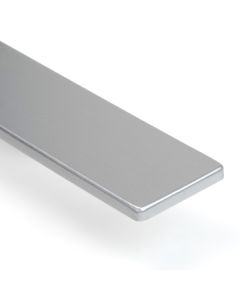 Remate final para encimera recto plata 38mm