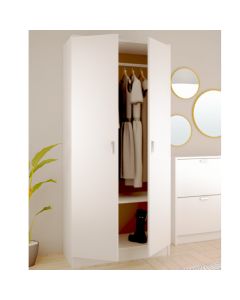 Armario 2 puertas abatibles 81x51x180cm
