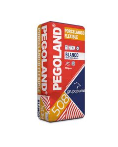 Cemento cola pegoland porcelánico flexible blanco 25 kg