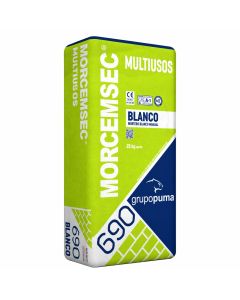Mortero Morcemsec blanco 25kg Grupo Puma