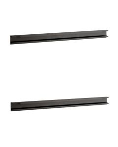 Pack 2 tiradores negros para mueble Line 80cm