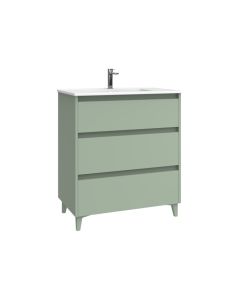 Mueble de ba&ntilde;o Temis color aquamarina mate 80x45cm Algicocina