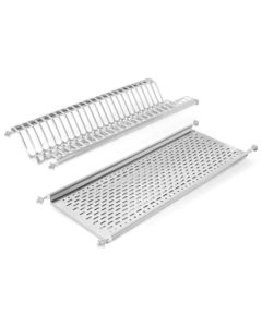 Kit escurreplatos-vasos inox 90 cm