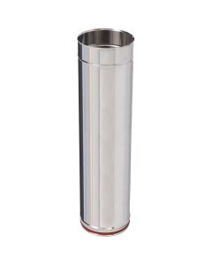 Tubo inox 1 metro ø 125 mm