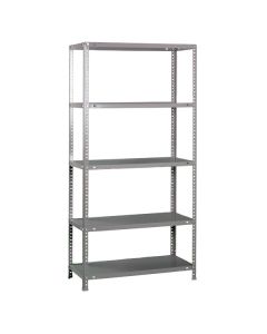 Estantería metálica Volga gris 180x90x30cm 375kg con tornillos