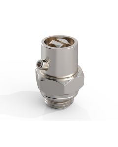 Purgador cabeza giratoria 1/8" metálico con junta tórica