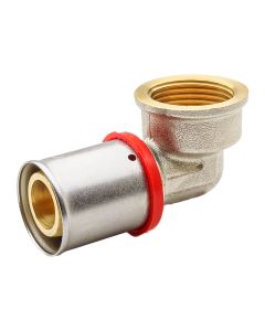Codo hembra 90º multicapa press Ø16x1/2"