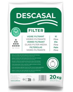 Saco de vidrio filtrante Descasal 20kg