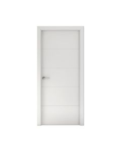 Puerta ONS blanco derecha con tapajuntas 203x72,5 cm