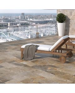 Suelo porcelánico piedra tierra 30x60cm C3 Aspen