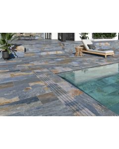 Suelo porcelánico piedra azul 30x60cm C3 Aspen