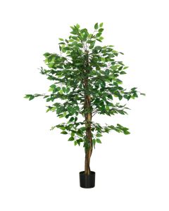 Planta artificial 15x15x150 cm peva color verde Homcom, hogar - decoración