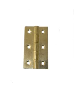 Pack 2 bisagras estrecha latonada 40 x 25 mm