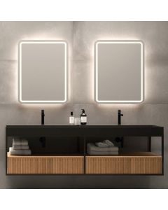 LEDimex - espejo 70x80cm LED retroiluminado antivaho