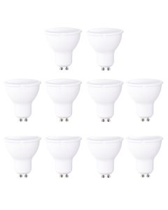 Pack 10 bombillas a2bc LED gu10 8w luz neutra 4000k