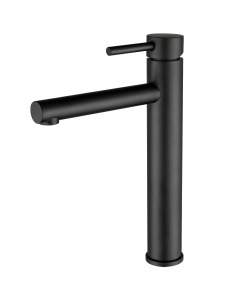 Valaz grifo de lavabo alto para pica monomando redondo caño recto negro