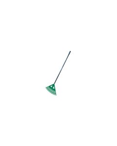 Escoba para hojas xl - 27 dientes - metal/plástico - verde - 173 cm